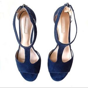 Buy any 4 items for $5 each Antonio Melani Blue Suede Heels